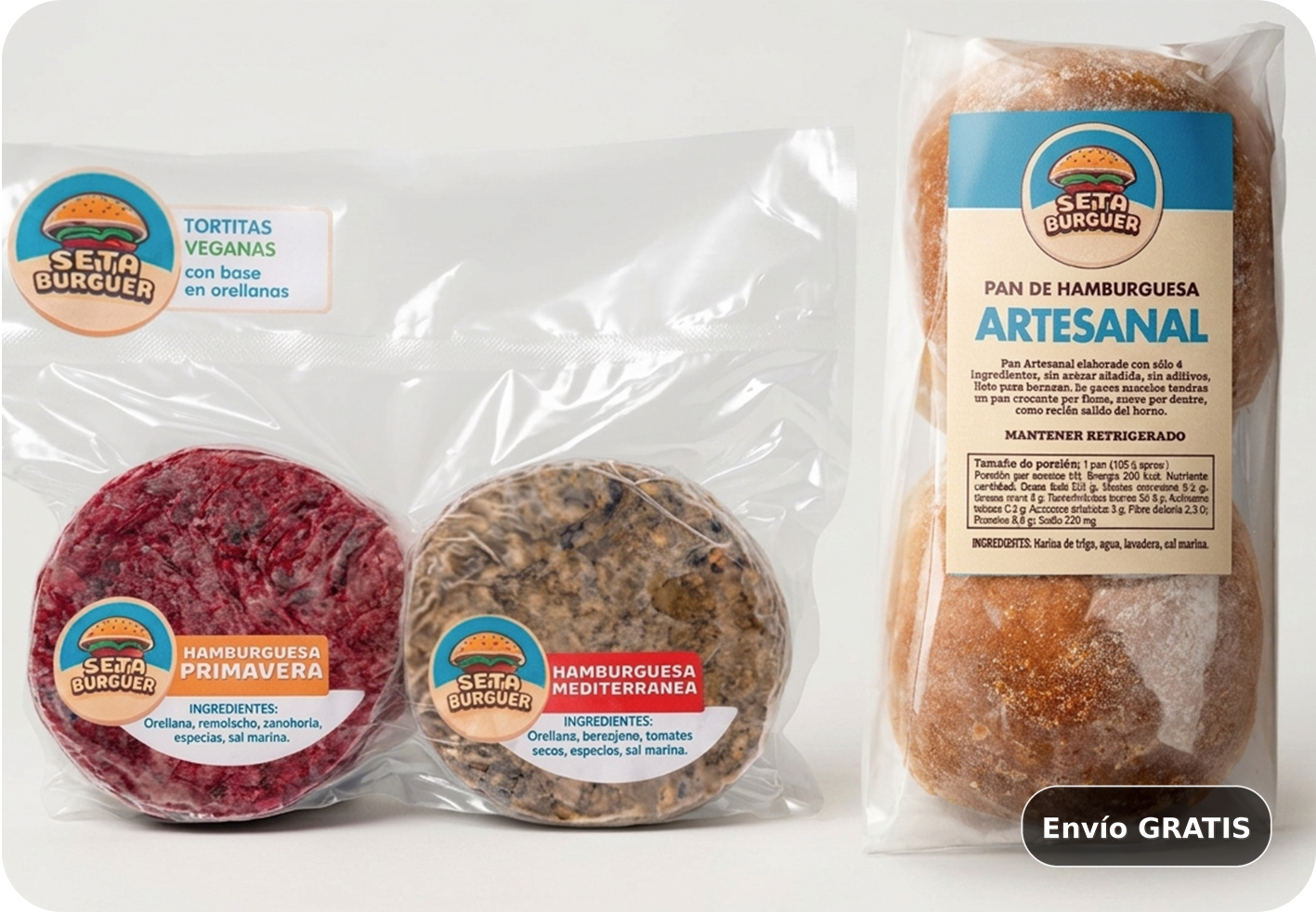 🌟COMBO COMPLETO SETA 🍔/ Hamburguesas+Pan Artesanal