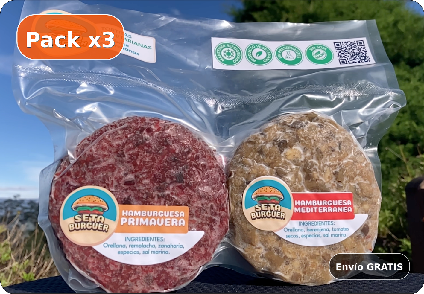 Combo 3 Packs/12 Hamburguesas/Envio Gratis (Mensual)