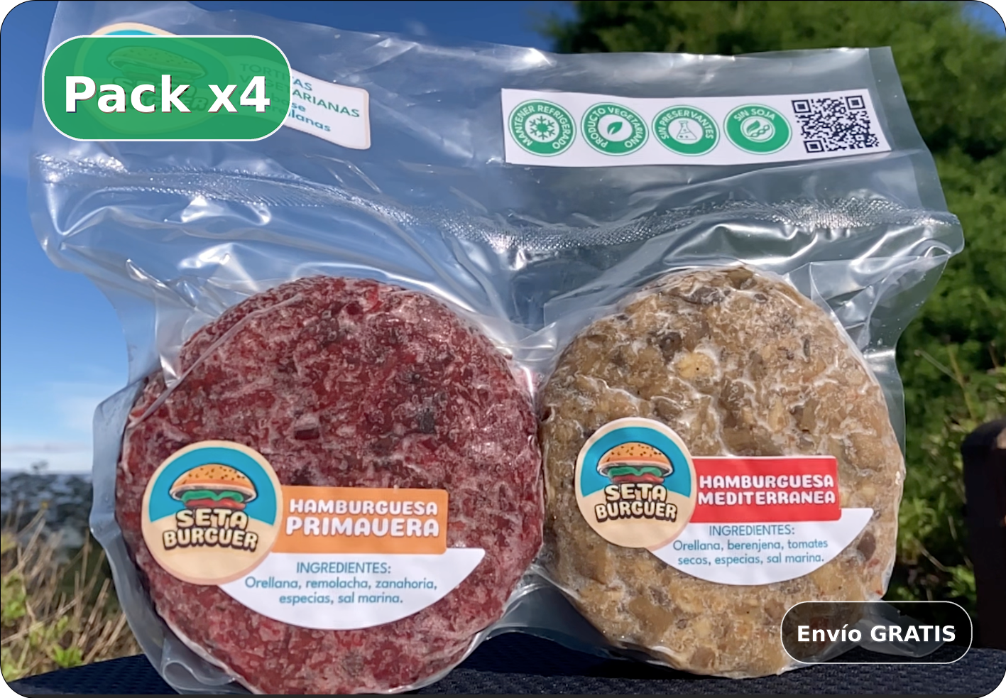 Combo 4 Packs/16 Hamburguesas/Envio Gratis (Familiar)